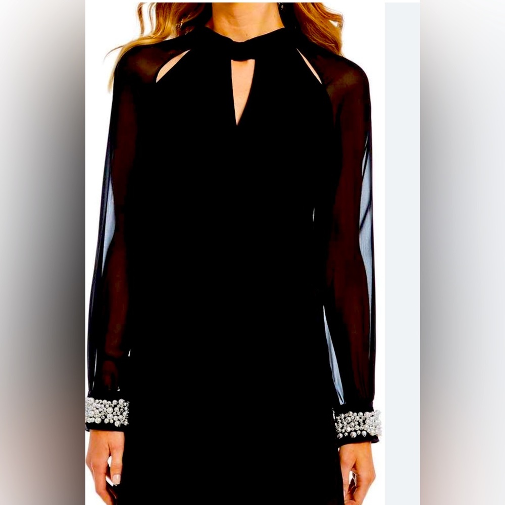 Elegant Black Holiday Party Dress